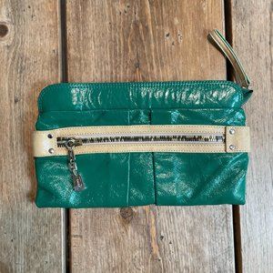 See by Chloe Kelly Green Patent Leather Clutch Purse